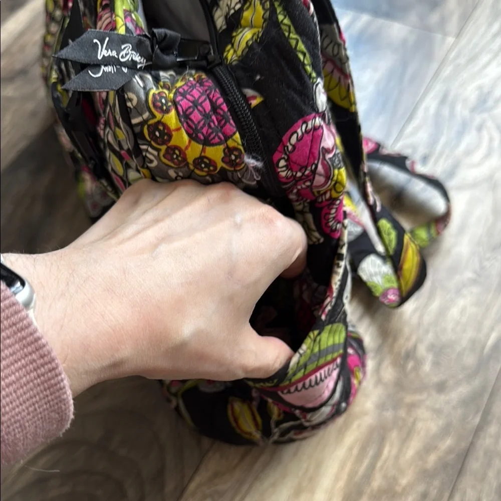 Vera Bradley Black and Pink Baby Bag with Floral Design - Picture 5 of 7